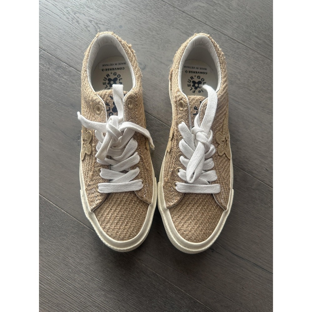 Converse Golf le Fleur One Star Shoes Mens Size 7 Jute Burlap Sneakers 163169C